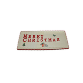 Travessa de Natal Merry Christmas M 34cm - Ela Decora